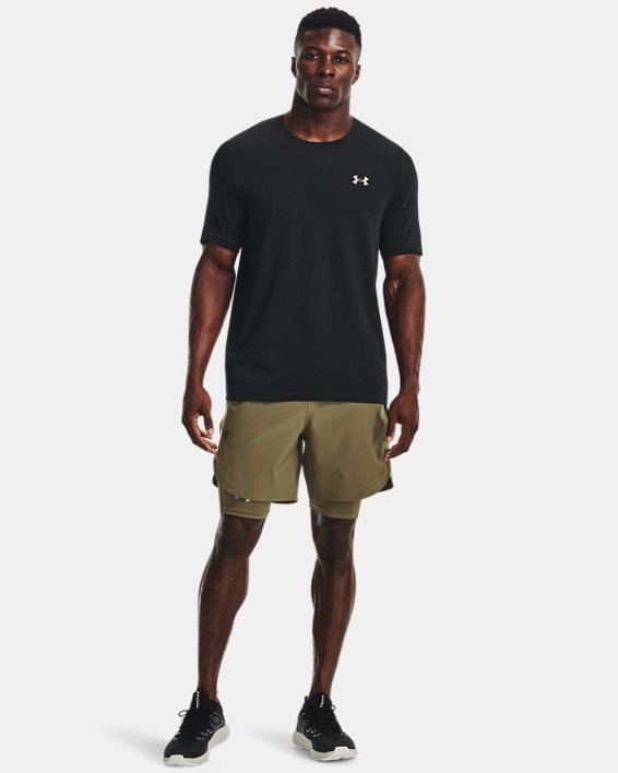 Men's UA Stretch Woven Shorts, Green, pdpMainDesktop image number 2